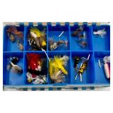 Fly Fishing Lure Assortment in Two Tackle Boxes - Fly Patterns & Streamers