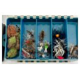 Fly Fishing Lure Assortment in Two Tackle Boxes - Fly Patterns & Streamers