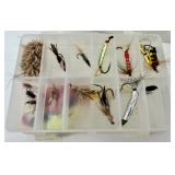 Assorted Fly Fishing Lures & Feathers