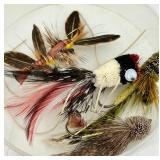 Assorted Fly Fishing Flies & Ties in Storage Boxes