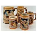 San Francisco & Chinatown Cable Car Mugs - Ceramic Set, Made in Japan