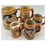 San Francisco & Chinatown Cable Car Mugs - Ceramic Set, Made in Japan