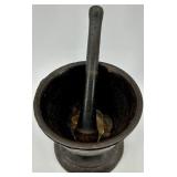 Antique Cast Iron Mortar & Pestle