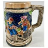 Three Stoneware Beer Steins with Maritime Scenes - Mariner