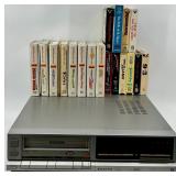 Sanyo Betacord VCR 4010 Betamax Video Cassette Recorder with Assorted Tapes Included