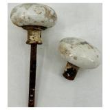 Vintage Porcelain Cabinet Knobs & Hardware Lot
