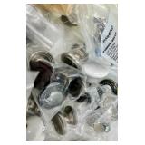 Assorted Cabinet Knobs & Hardware - Ceramic & Metal Knobs with Screws