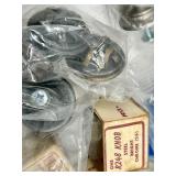 Assorted Cabinet Knobs & Hardware - Ceramic & Metal Knobs with Screws