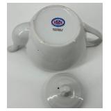Cordon Bleu BIA International Teapot & 10 Lotus Petal-Edge Bowls - Microwave & Oven Proof