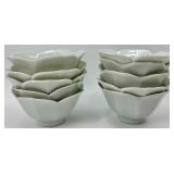 Cordon Bleu BIA International Teapot & 10 Lotus Petal-Edge Bowls - Microwave & Oven Proof