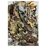 Assorted Vintage Hardware & Fasteners - Hinges, Knobs, Brackets & Screws