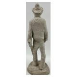 Cement Man Figurine with Grace Devotional Sign - Mixed