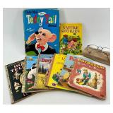Vintage Little Golden Books: Teddy Tale Annual, Poky Little Puppy, Pinocchio and More
