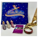 Valdrome Bracelet - France, Bette Midler Divine Miss Millennium Calendar 2000 Hawaii Days Edition - Assorted Shoes & Brass