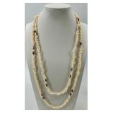 Amethyst & Freshwater Pearl Bead Necklaces
