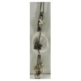 Crystal Bead Necklace with Star Charm & Heart Pendant