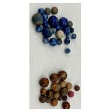 Bennington Clay Marbles - Assorted Blues & Earth Tones