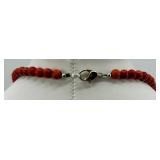 Beaded Necklaces - Red & Burgundy Multi-Strand Pendant Styles