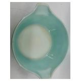 Pyrex Turquoise Blue Amish Butter Print Bowl 2 1/2 qt