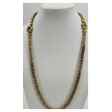 Assorted Gold-Tone Chain Necklaces including Pearl Accents