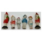 Vintage Hand Painted Santa Figurines