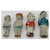 Vintage Hand Painted Santa Figurines