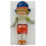 Three Vintage Japanese Paper Mache Figures - Hand Painted, Made in Japan