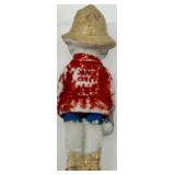 Seven Vintage Made in Japan Ceramic Child Figurines in Hats