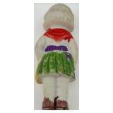 Seven Vintage Made in Japan Ceramic Child Figurines in Hats