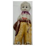 Five Hand-Painted Folk Art Children