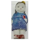 Five Hand-Painted Folk Art Children