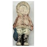 Two Vintage Dolls - Cloth-Body Doll with Netting Dress & Kewpie Baby Doll