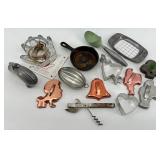 Assorted Cookie Cutters & Metal Kitchen Gadgets