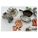 Assorted Cookie Cutters & Metal Kitchen Gadgets