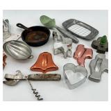 Assorted Cookie Cutters & Metal Kitchen Gadgets
