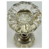 Glass Door Knob Set with Ornate Backplates & Hardware