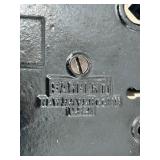Glass Door Knob Set with Ornate Backplates & Hardware
