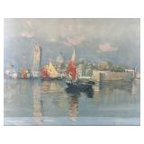 Francis Hopkinson Smith Harbor Cityscape Print