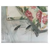 Harrison Fisher Print in Frame - Vintage Illustration