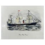 Bev Wickman & Clark M. Goff - Framed Prints Steam Ship Pereire & Martha