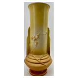 Roseville Vase with Floral Relief - Vintage Art Pottery