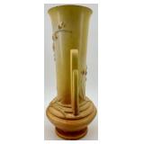 Roseville Vase with Floral Relief - Vintage Art Pottery