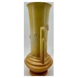 Roseville Vase with Floral Relief - Vintage Art Pottery