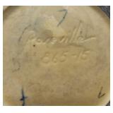 Roseville Vase with Floral Relief - Vintage Art Pottery