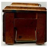 Vintage Wood Ammunition Crate & Decorative Spheres