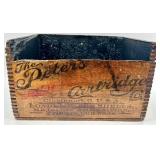 The Peters Cartridge Co Small Arms Ammunition Wooden Crate Cincinnati USA