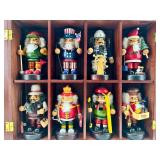 Nut Crackers with Wooden Display Cabinet