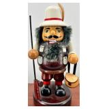 Nut Crackers with Wooden Display Cabinet