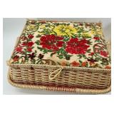Vintage Sewing Basket & Sewing Supplies