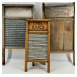 Vintage Washboards - Lot of 3